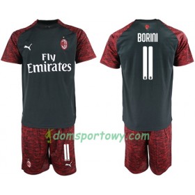 Koszulka AC Milan Borini 11 Dziecięcy Trzeci Koszulki Piłkarskie 2018-2019 Krótki Rękaw